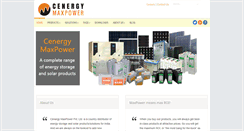 Desktop Screenshot of cenergymaxpower.com